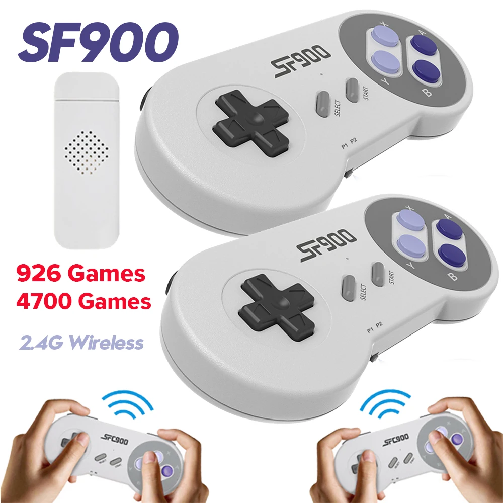 Retro Gaming Joystick - เครื่องเล่นวิดีโอเกมย้อนยุค SF900 พร้อมจอยเกม HD 4700/926 เกมส์