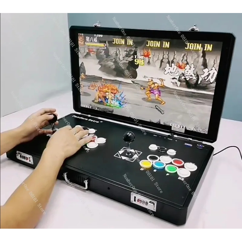 Retro Gaming For Tv - คอนโซลเกมอาร์เคดย้อนยุค คอนโทรลเลอร์จอยสติ๊กคู่ เกมในตัว รองรับการเชื่อมต่อทีวี ของเล่นเกมพกพา