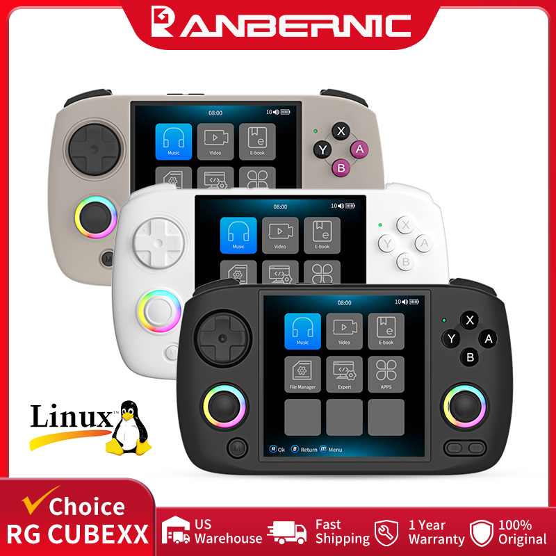 Retro Gaming Kiosk - เครื่องเล่นเกมพกพา ANBERNIC RG CubeXX หน้าจอ IPS
