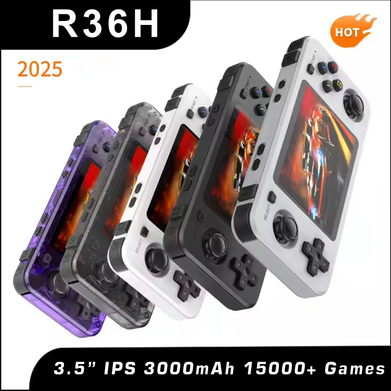 Retro Gaming Kiosk - ใหม่ R36H Retro คอนโซลมือถือ Open-Source Arkos