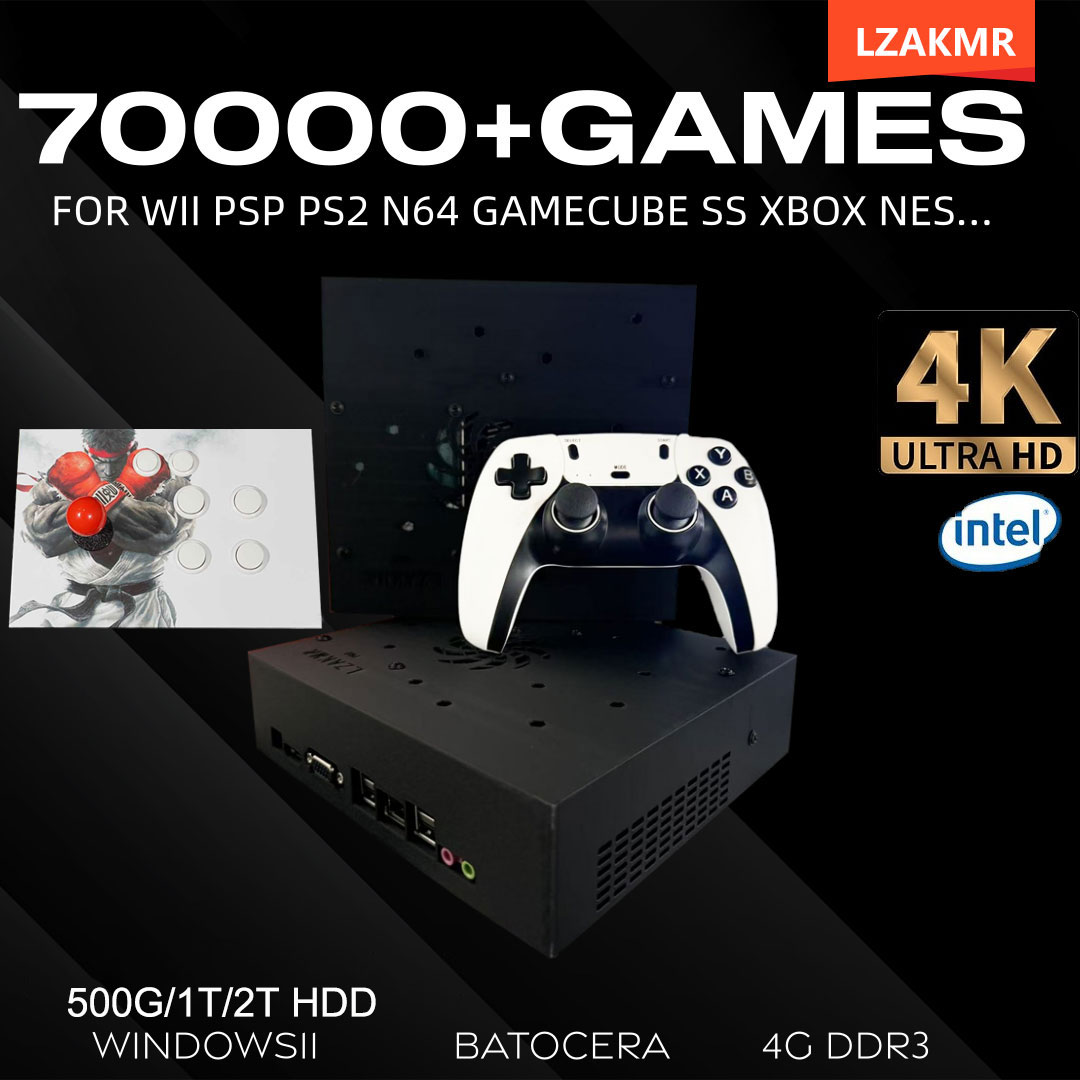 Retro Gaming Ps3 - เครื่องเล่นเกมย้อนยุค 70000+ เกม 2TB T8 พร้อมเล่นสำหรับ