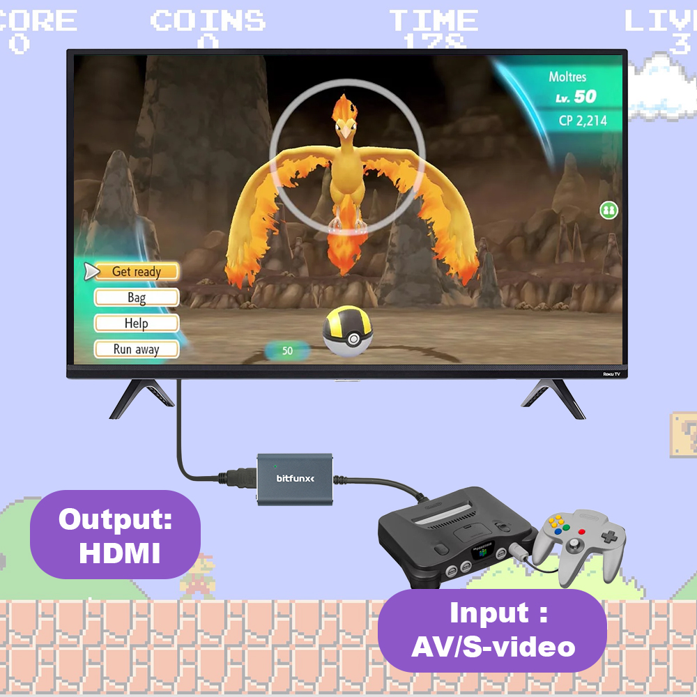 Bitfunx 720P Svideo/AV ไปยังอะ - Retro X8 Gaming Console บทวิจารณ์และราคา