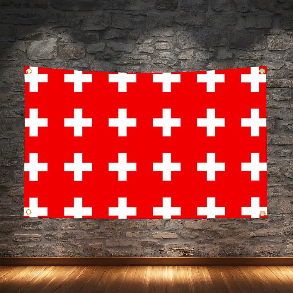 ธงสวิตเซอร์แลนด์แบบย้อนยุค 1 ช - Retro Gaming Banner บทวิจารณ์และราคา