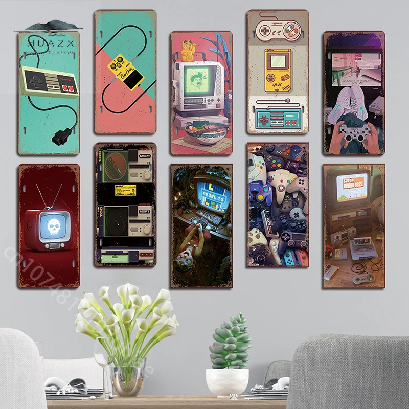 ป้ายโลหะวินเทจลายเกมส์ คอนโซลเ - Retro Gaming For Tv บทวิจารณ์และราคา