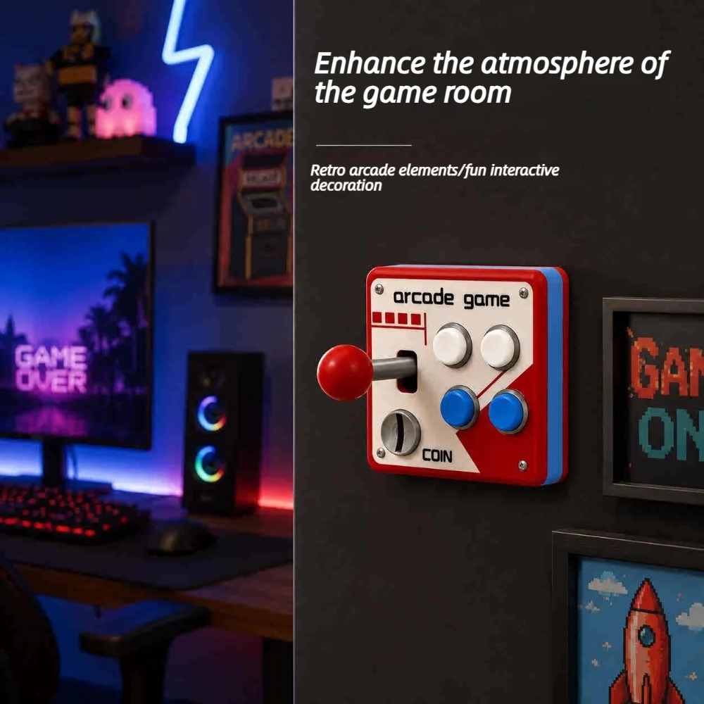 ฝาครอบจอยสติ๊กสไตล์เรโทร สำหรั - Retro Gaming Decor บทวิจารณ์และราคา