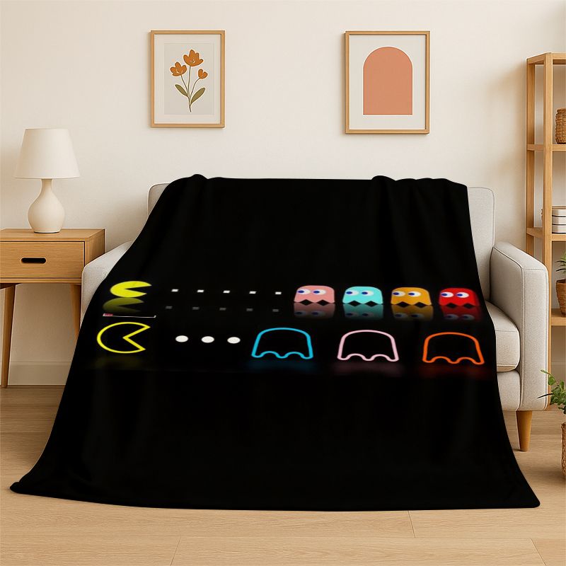 ผ้าห่มนุ่มลายเกมเรโทร P-Pacman - Retro Gaming Lounge บทวิจารณ์และราคา