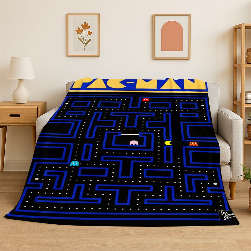 ผ้าห่มนุ่มลายเกมเรโทร P-Pacman - Retro Gaming Lounge บทวิจารณ์และราคา