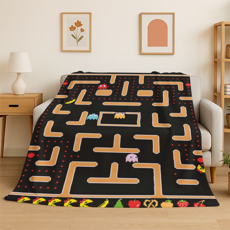 ผ้าห่มนุ่มลายเกมเรโทร P-Pacman - Retro Gaming Lounge บทวิจารณ์และราคา