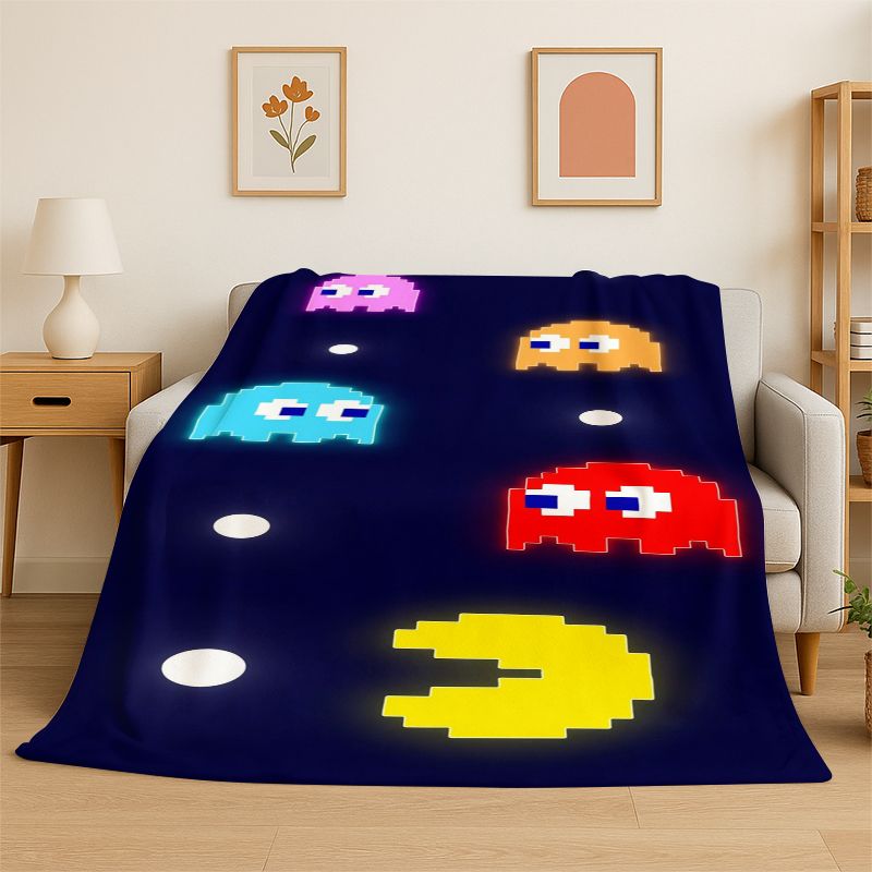 ผ้าห่มนุ่มลายเกมเรโทร P-Pacman - Retro Gaming Lounge บทวิจารณ์และราคา