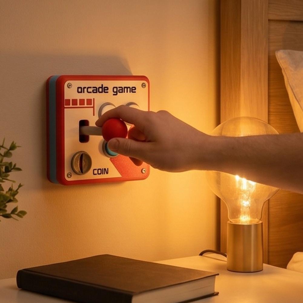แผงสวิตช์อาร์เคดแบบเรโทรพิมพ์  - Retro Gaming Decor บทวิจารณ์และราคา