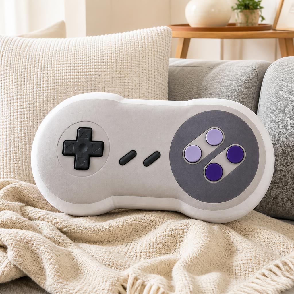 หมอนอิงตุ๊กตาผ้ากำมะหยี่ลายจอย - Retro Gaming Lounge บทวิจารณ์และราคา
