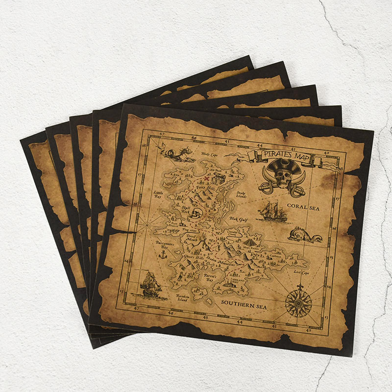แผนที่ล่าสมบัติโจรสลัด โปสเตอร - Retro Gaming Decor บทวิจารณ์และราคา