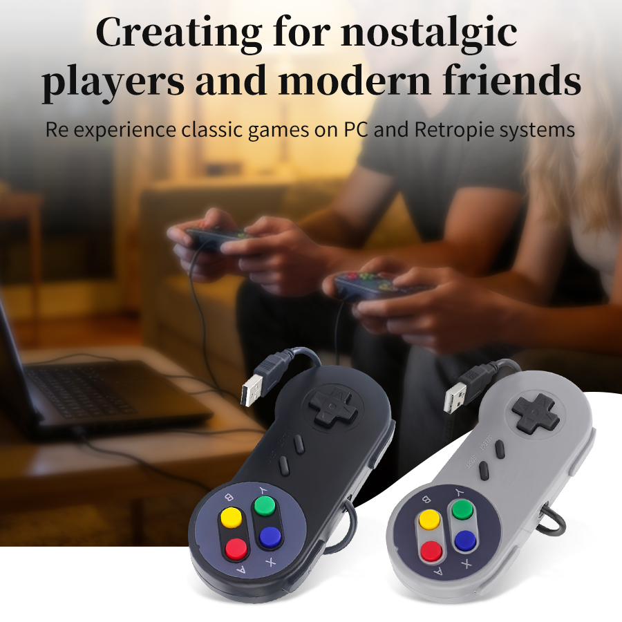 จอยสติ๊กเกม USB สำหรับเล่นเกมย - Retro Gaming Joystick บทวิจารณ์และราคา