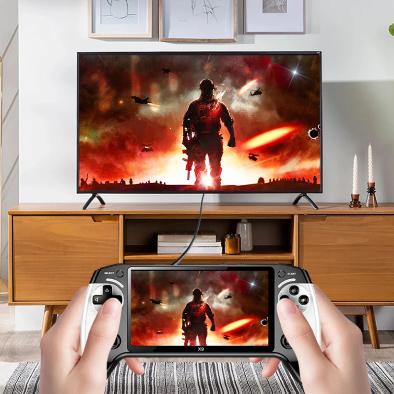 เครื่องเล่นเกมพกพา X9 หน้าจอ 5 - Retro Gaming For Tv บทวิจารณ์และราคา
