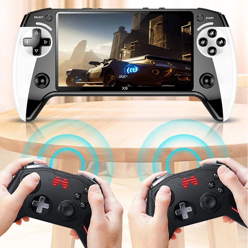 เครื่องเล่นเกมพกพา X9 หน้าจอ 5 - Retro Gaming For Tv บทวิจารณ์และราคา