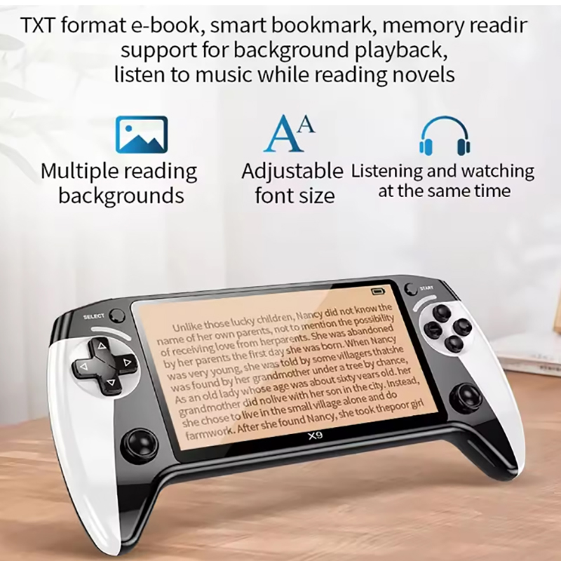 เครื่องเล่นเกมพกพา X9 หน้าจอ 5 - Retro Gaming For Tv บทวิจารณ์และราคา
