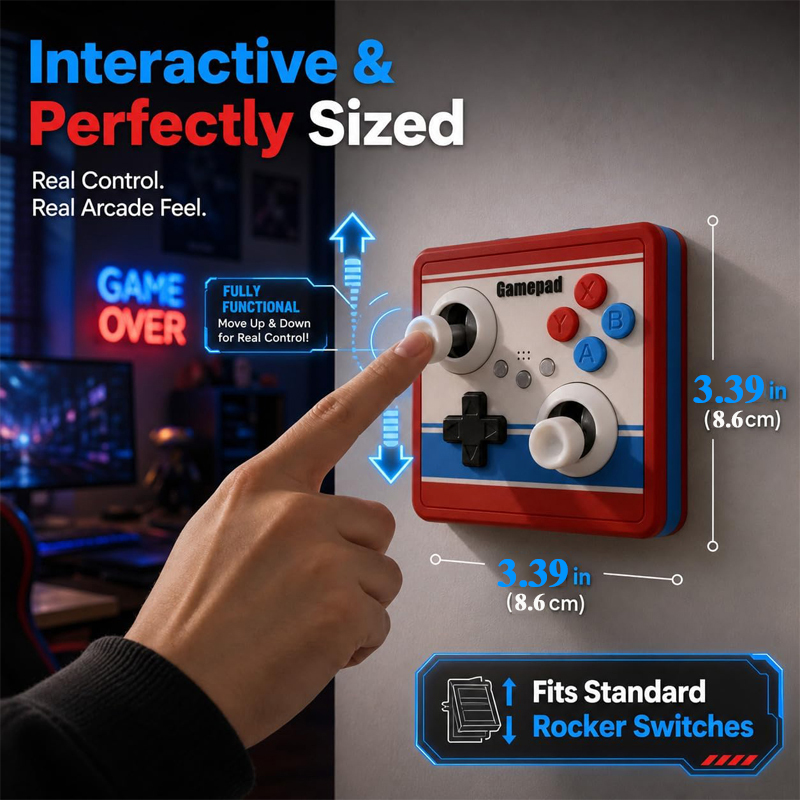 ฝาครอบสวิตช์ไฟแบบไม่ต้องเจาะ แ - Retro Gaming Joystick บทวิจารณ์และราคา