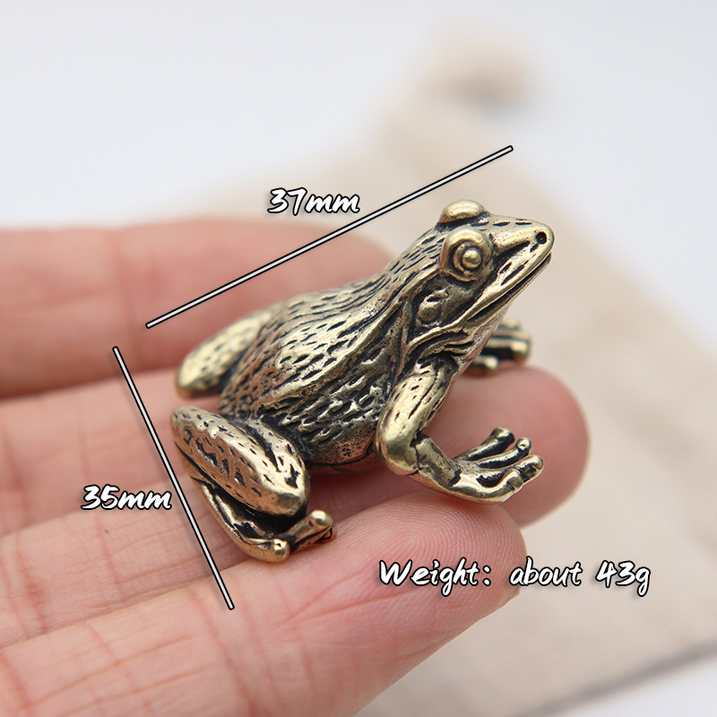 โลหะทองเหลืองกบ Miniature Figu - Retro Gaming Decor บทวิจารณ์และราคา